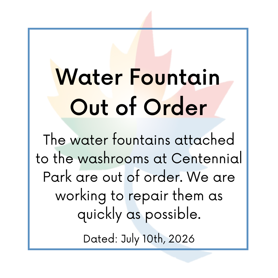 Water fountains out of order
